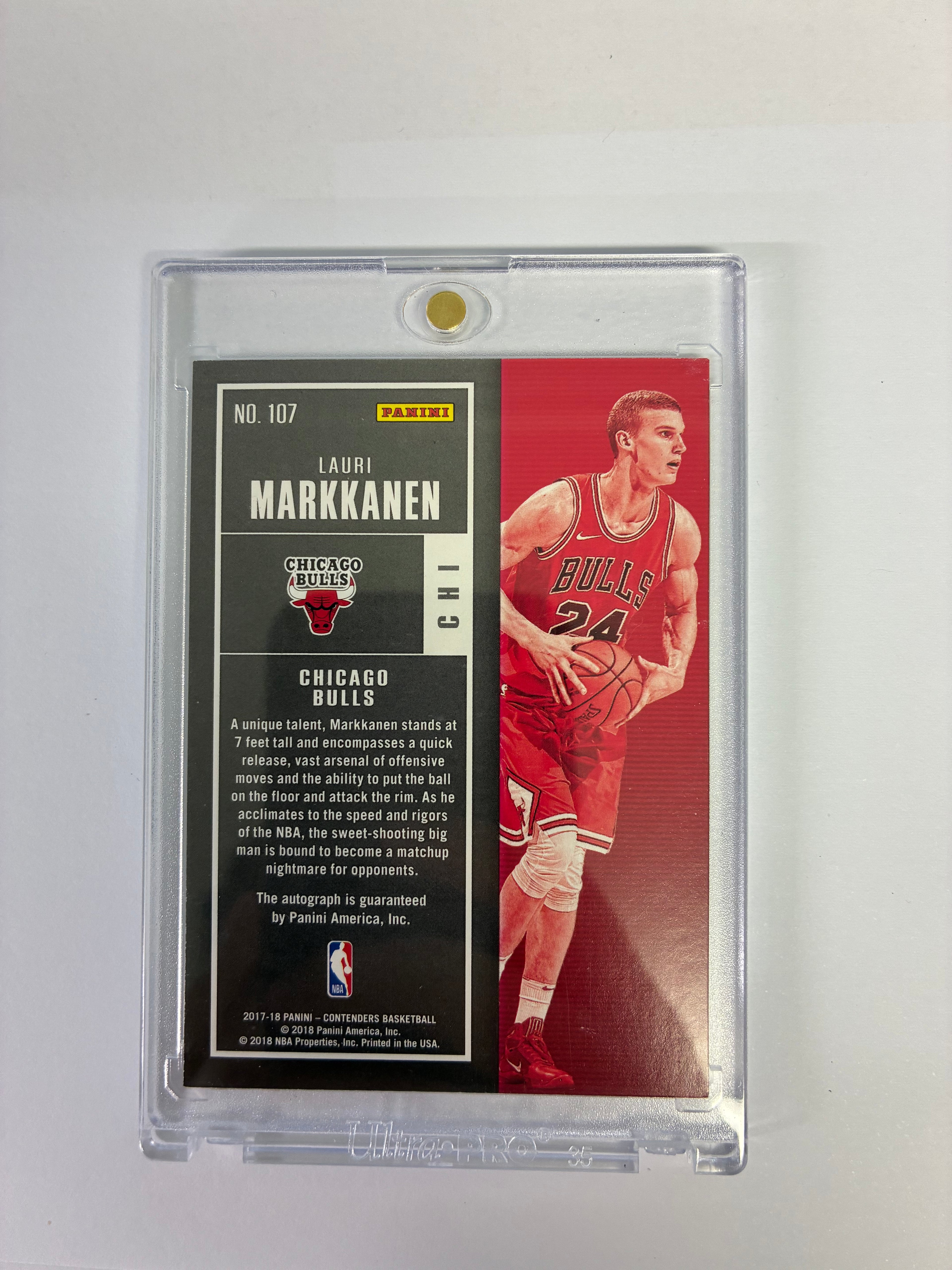 Lauri Markkanen Playoff Ticket Panini