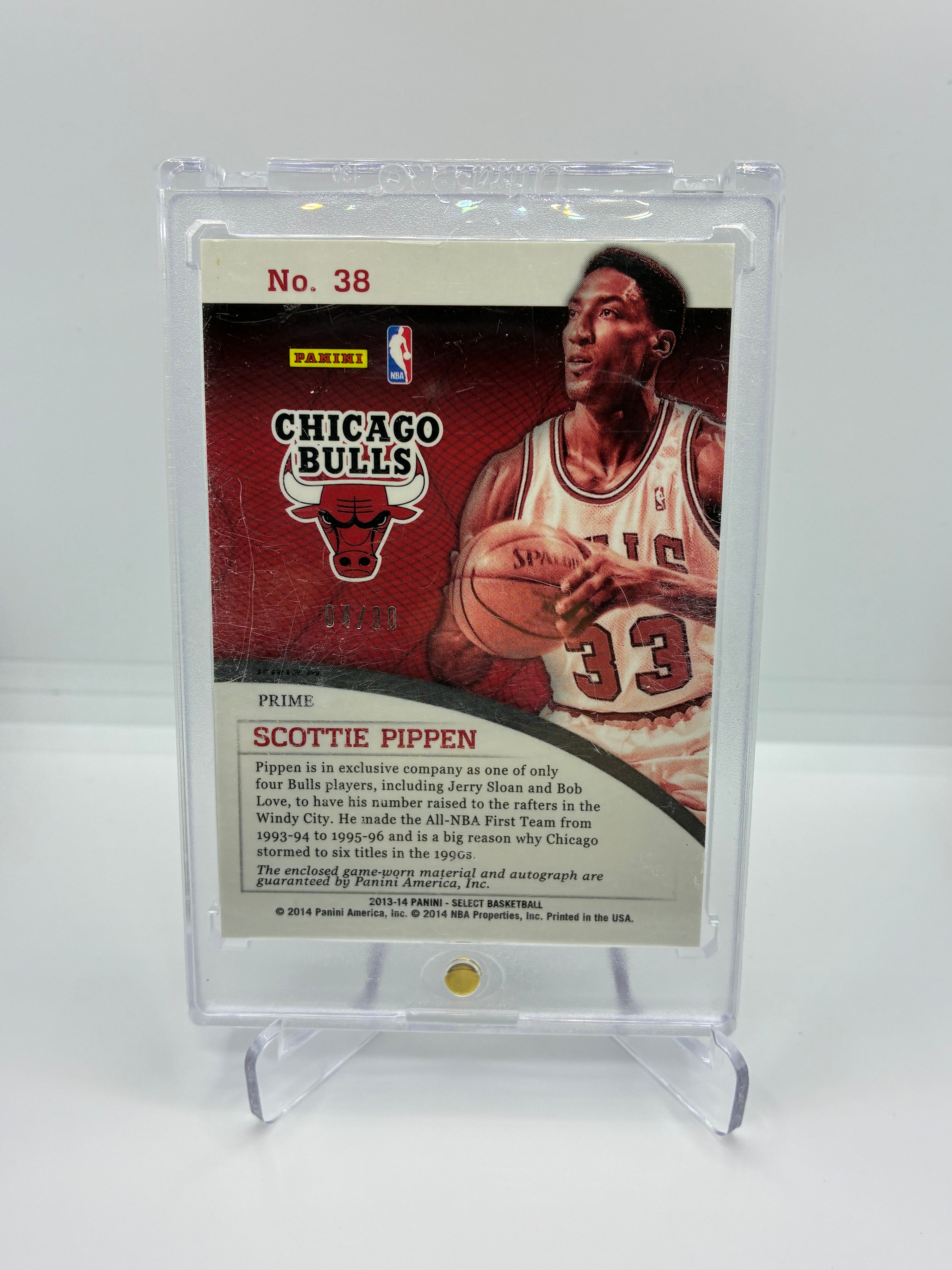 Scottie Pippen Signed Basketball Card & Jersey | #38